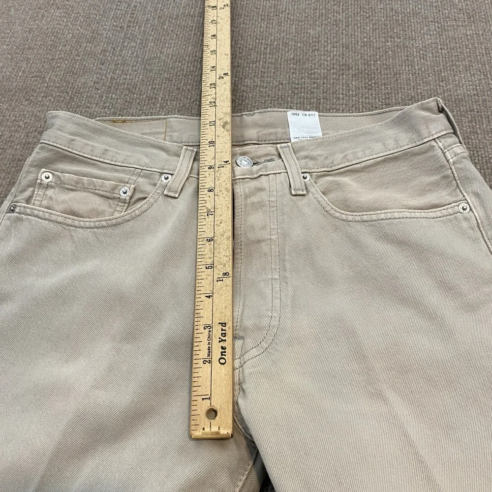 Levis Jeans Mens 31x28 Faded Gray 501 Straight Leg Button Fly Denim Y2K 2004